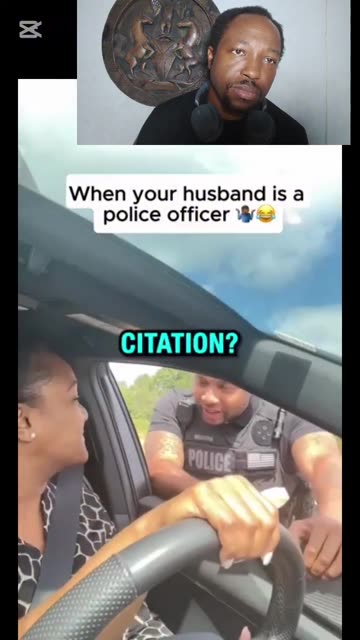 SHE'S ABOUT TO BE PULLED OVER BY HER HUSBAND | THE REASON? NO MORNING KISS 😂💋#cops #pulledover