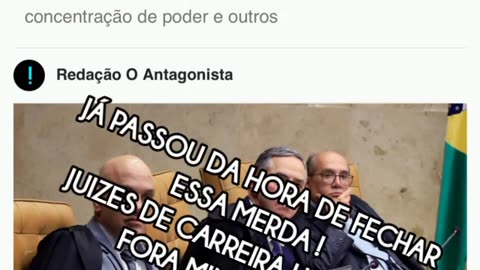 JÁ PASSOU DA HORA DE FECHAR ESSA MERDA ! JUIZES DE CARREIRA URGENTE, FORA MILITANTES !