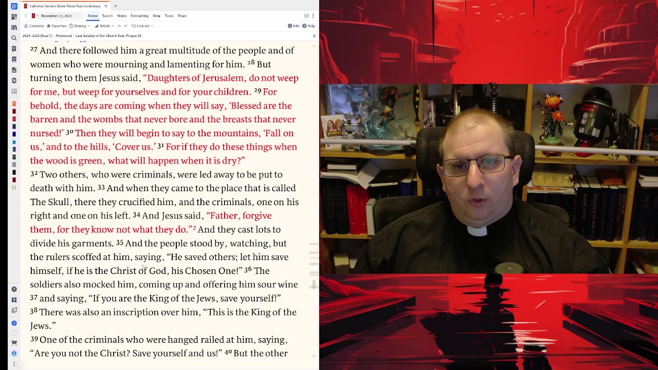 Sunday Follow Up for Last Sunday of the Church Year