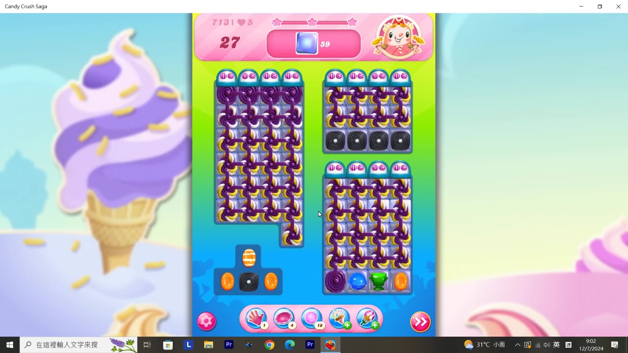 Candy Crush Saga Record (Level 713)