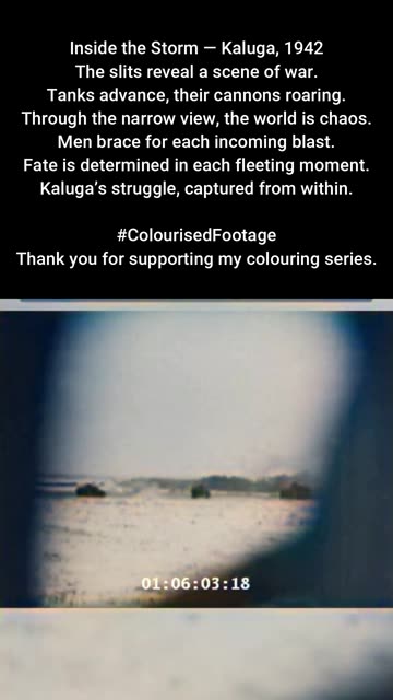 Inside the Storm Battle of Kaluga 1942 #ColourisedHistory