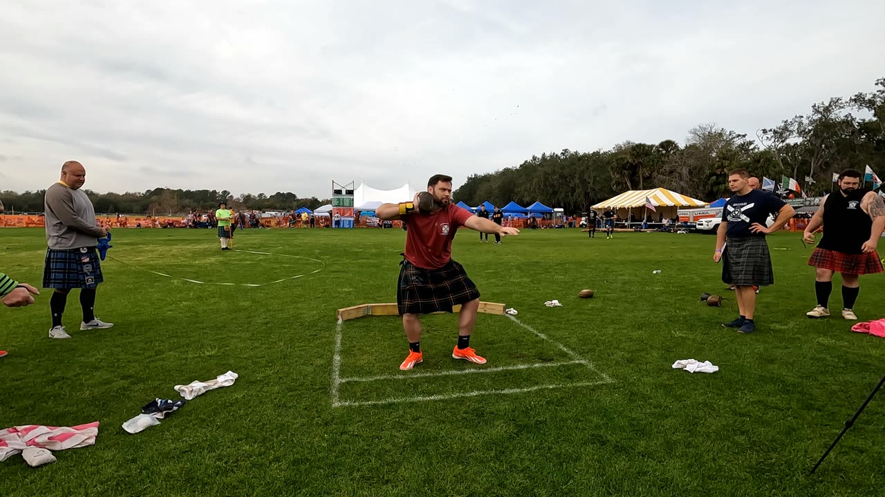 2025 47th Central Florida Scottish Highland Game Clachneart Braemar Stone of Strength Open Stone Put