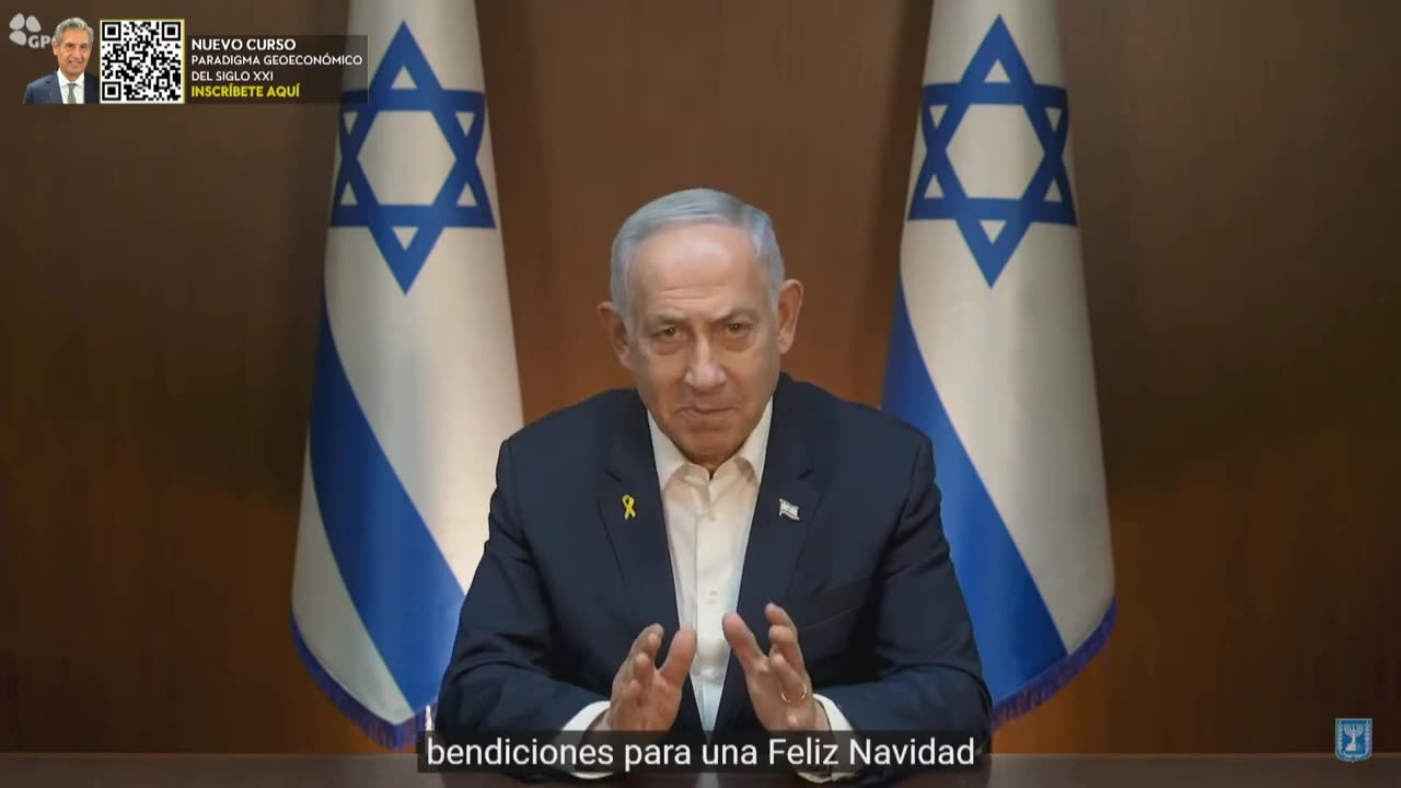 ÚLTIMA HORA | Netanyahu da un discurso de Navidad: "Israel continúa con 7 frentes abiertos"