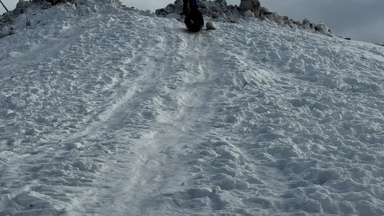 Sledding Encouragement Suddenly Changes Sides