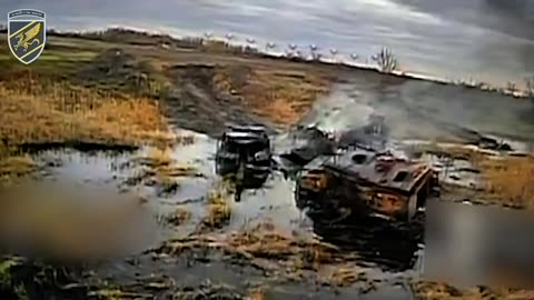 Finishing Off Russian Tanks Stuck in the Mud
