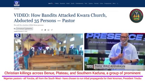 vol.1 Hypocrisy Exposed: Yoruba Pastor Denies Kwara Church Attack—Defends Tinubu, Blames Trump