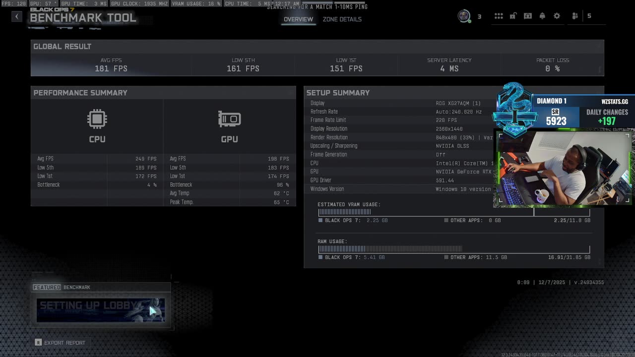 THIS IS ONLY A COD BO7 BENCHMARK TEST!