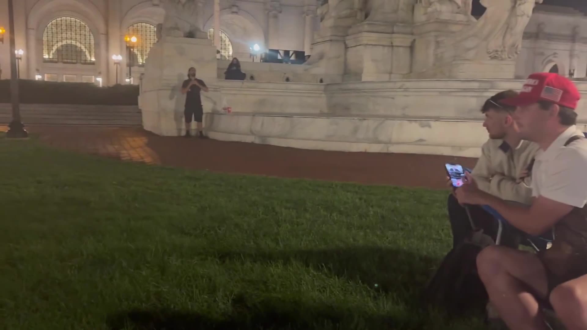 The Antifa dudes at Union Station keep screaming that President Trump is a racist who