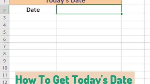 How to Get Today’s Date in Excel | Quick & Easy Formula