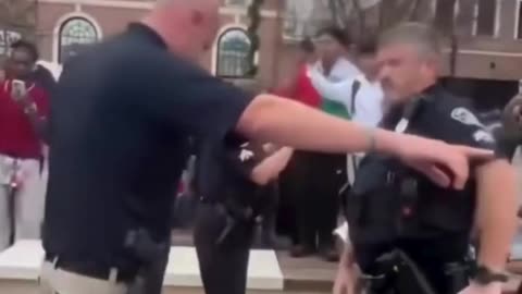 Tatiana decides to FAFO by throwing her drink at the head of a police officer.