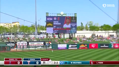 MLB - Marcus Semien rips a leadoff home run for the @Rangers, his second of #SpringTraining.