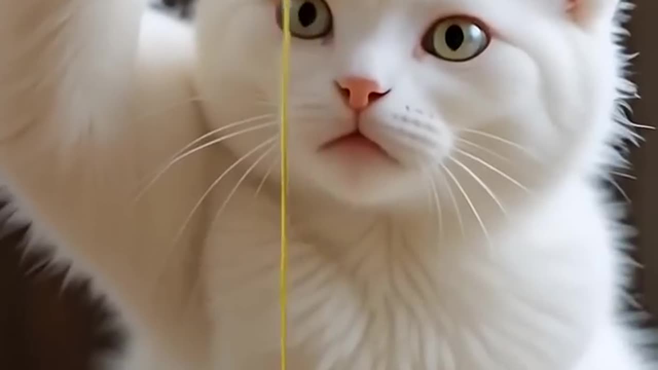 the cat cooks pizza😋