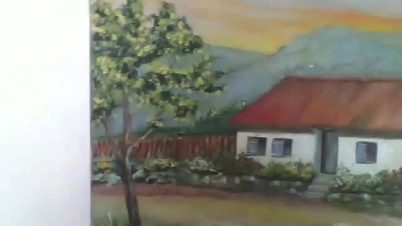 Showing the 1993 oil painting from side to side [Nature & Animals]