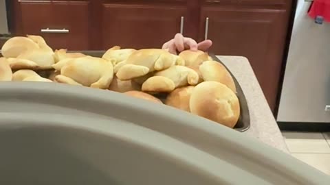 Nephew Steals a Roll at Thanksgiving Dinner