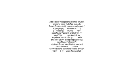 React how to ignore onClick for child element