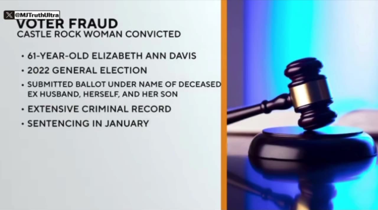 Colorado woman found guilty of voter fraud, casting ballots for her dead ex-husband