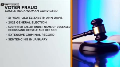 Colorado woman found guilty of voter fraud, casting ballots for her dead ex-husband