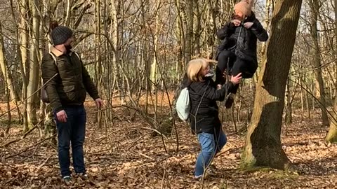Woman Falls From Tree Swing