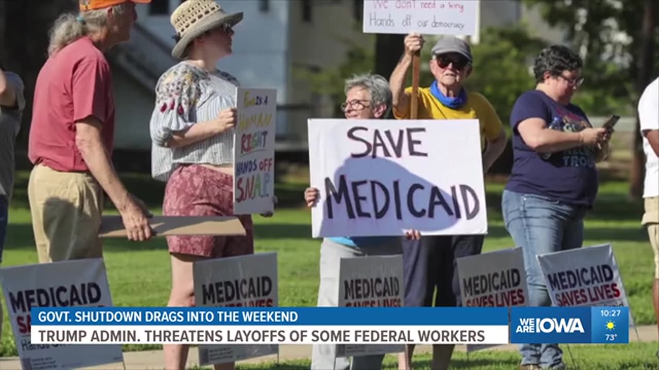 Government shutdown takes hold with mass layoffs looming, no end in sight