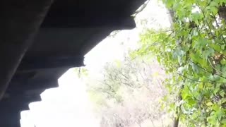 Ukrainian Soldiers Under Intense Bombardment Pinned Down for Nearly an Hour