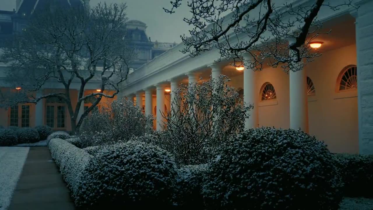 The White House looks beautiful & peaceful right now.