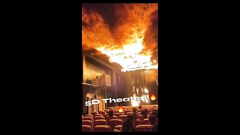 5D Theater emulates a major fire!! 🔥 🔥