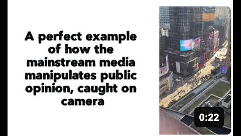 A perfect example of how the mainstream media manipulates public opinion, caught on camera