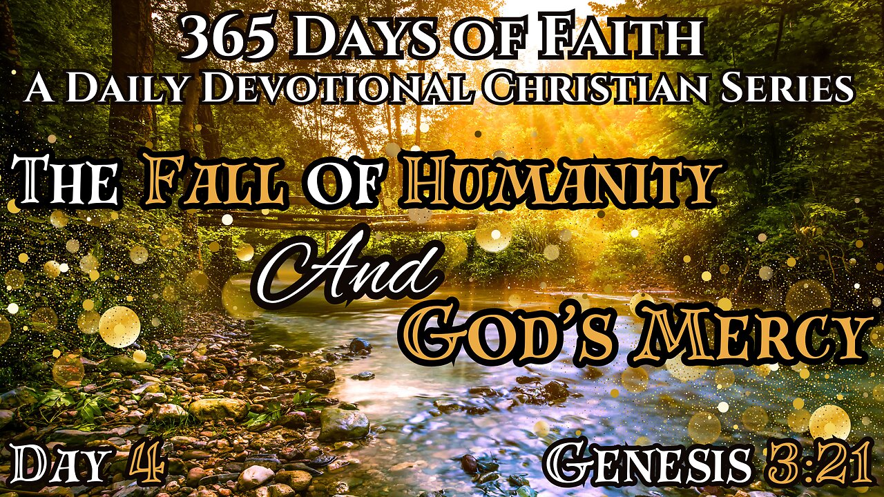 365 Days of Faith: Daily Devotional | Our Fall & God's Mercy Genesis 3:21 Verse of The Day & Prayer