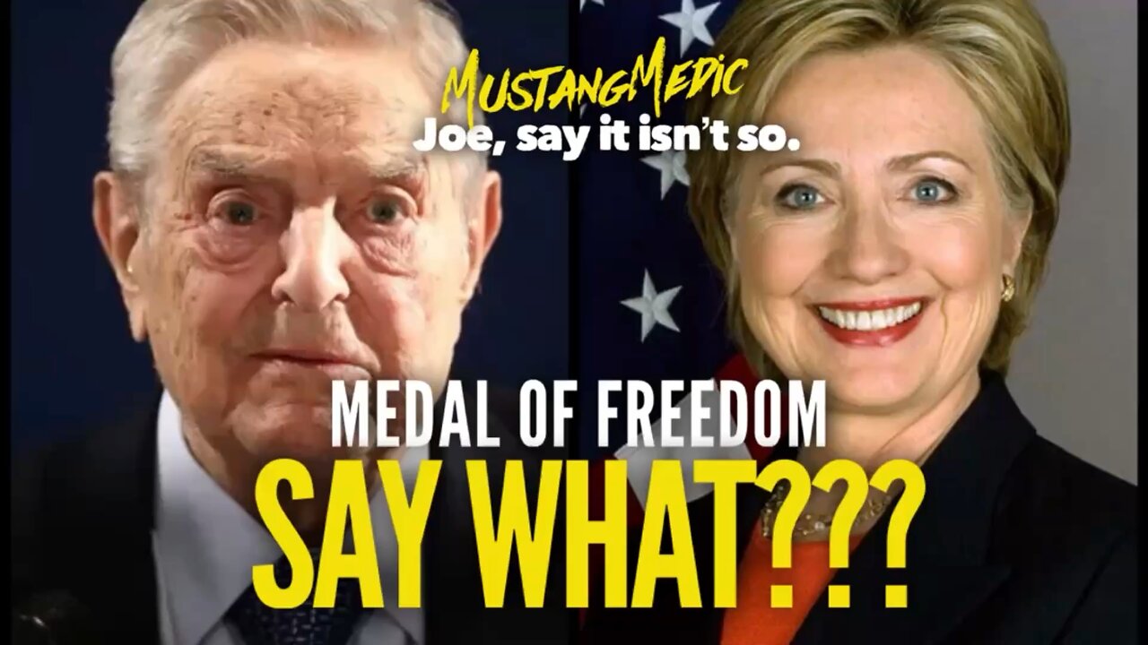 🚨 BREAKING: Biden to Honor Clinton & Soros with Medal of Freedom. Unbelievable!!!