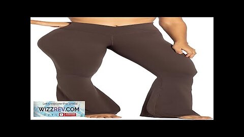 Sunzel Flare Leggings Crossover Yoga Pants with Tummy Control High-Waisted and Wide Review