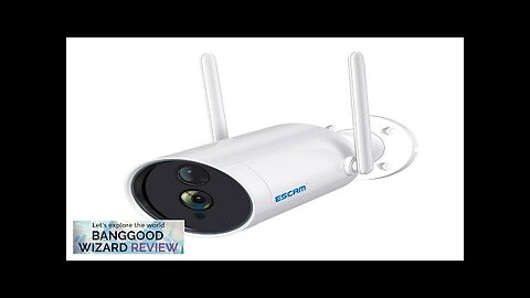 ESCAM G06 1080P Outdoor Indoor Rechargeable Battery PIR Alarm WiFi Camera Night Review