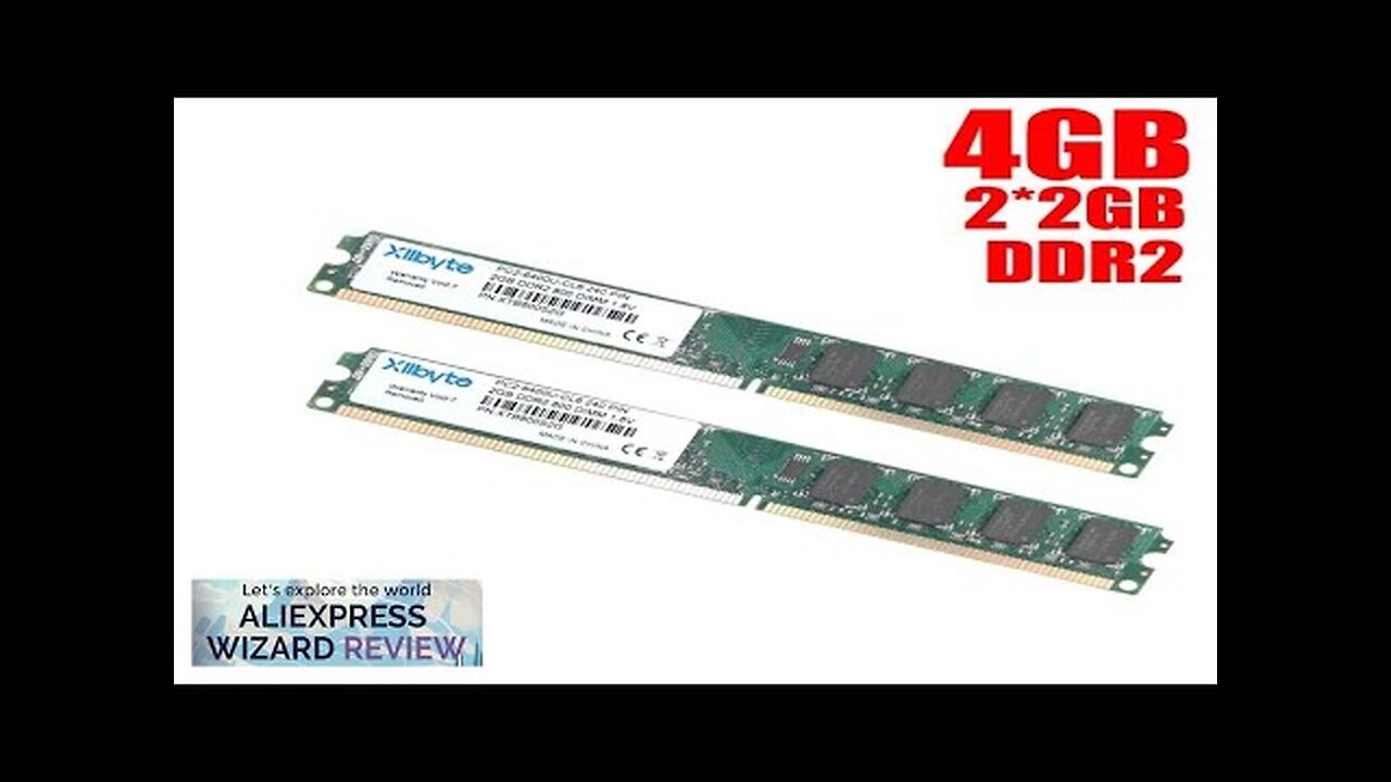 Xllbyte DIMM DDR2 800Mhz/667Mhz 4GB(2GB*2Pieces) PC2-6400/PC2-5300 memory for Desktop Review