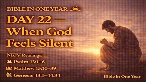 🌅 Day 22 — When God Feels Silent