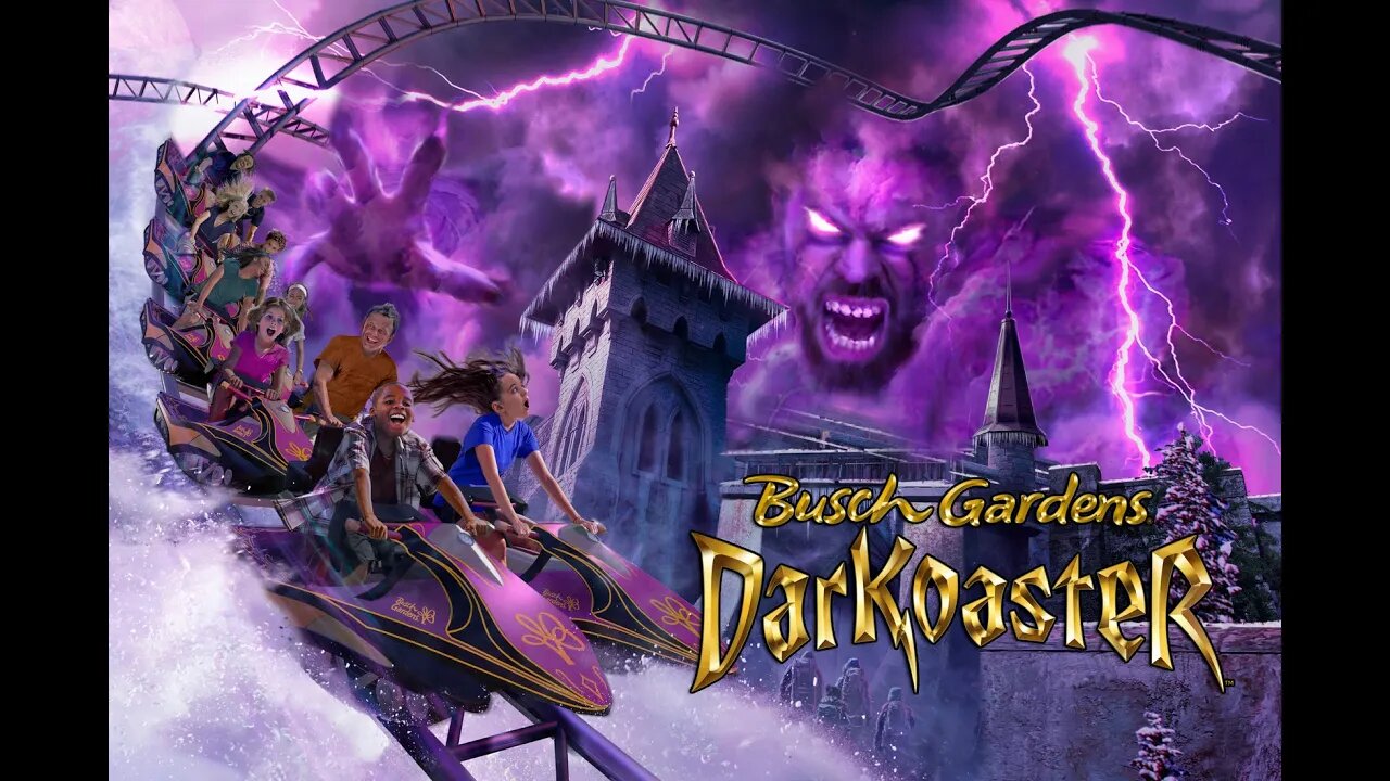 One the WORLD'S CRAZIEST Roller Coasters Darkoaster Bush Gardens Williamsburg