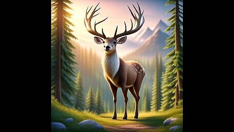 “Nature’s Back Scratcher: Deer Antlers in Action!”