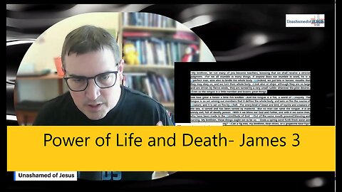 The Power of Life and Death- James 3:1-12 #sermon #james