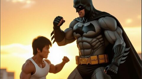 🦇 Batman vs 🥋 Bruce Lee Epic Martial Arts Showdown 💥 Who Wins the Night? ⚔️🔥 #LegendVsDarkKnight