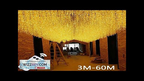 Ramadan Christmas Decorations For Outdoor Waterproof LED Curtain Icicle Fairy String Light Review