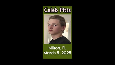 Caleb Pitts missing from Milton, FL