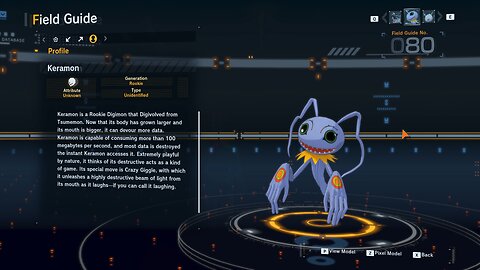 keramon all digivolution/de-digivolution/profile Digimon Story Time Stranger