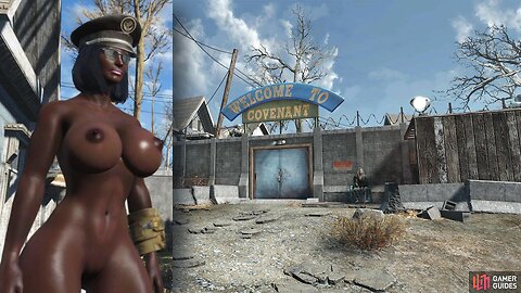 Fallout 4 Naked beginners guide Covenant busty boobs Breast Expansion huge tits 