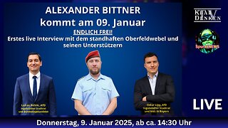 🔵💥ALEXANDER BITTNER KOMMT ENDLICH FREI! - Live Interview mit ihm und seinen Unterstützern💥