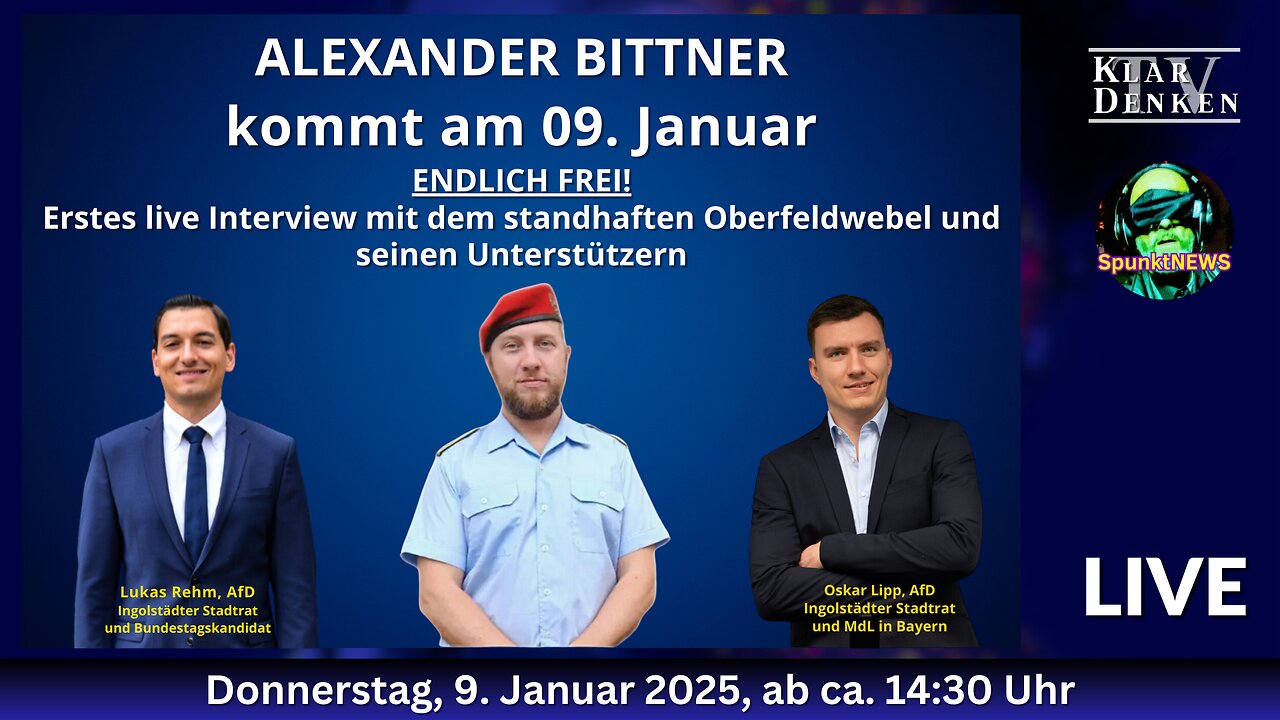 🔵💥ALEXANDER BITTNER KOMMT ENDLICH FREI! - Live Interview mit ihm und seinen Unterstützern💥