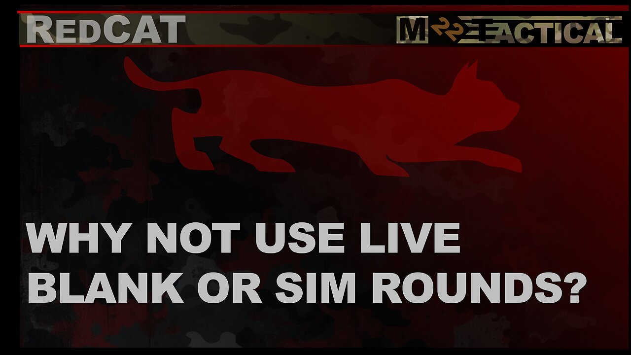 Why Not Use Sim, Blank ot Live Rounds?