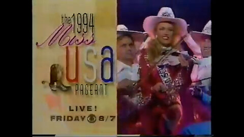 February 5, 1994 - Promo for Miss USA Pageant & Meschach Taylor Public Service Announcement