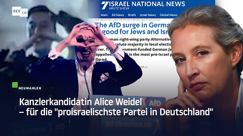 Kanzlerkandidatin Alice Weidel – für die "proisraelischste Partei in Deutschland"