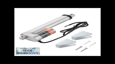 VEVOR Linear Actuator 12V 6 Inch High Speed 0.55"/s Linear Actuator 220lbs/1000N Review