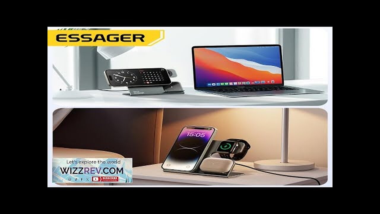 ESSAGER 3 in 1 PD15W High Power Magnetic Desktop Wireless Charger Review