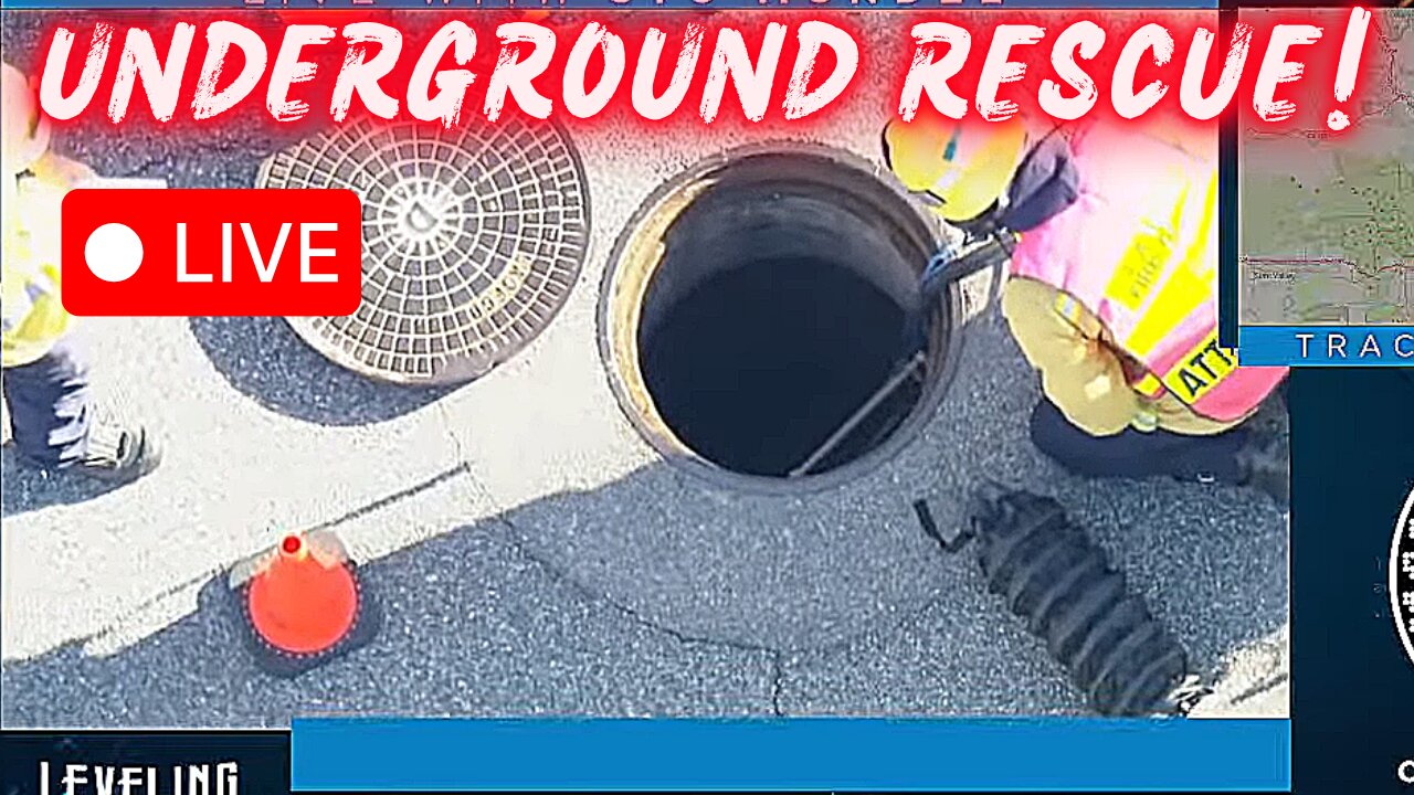 🔴 LIVE: Dog Trapped in Sewer — LA Crews Racing to Save It!