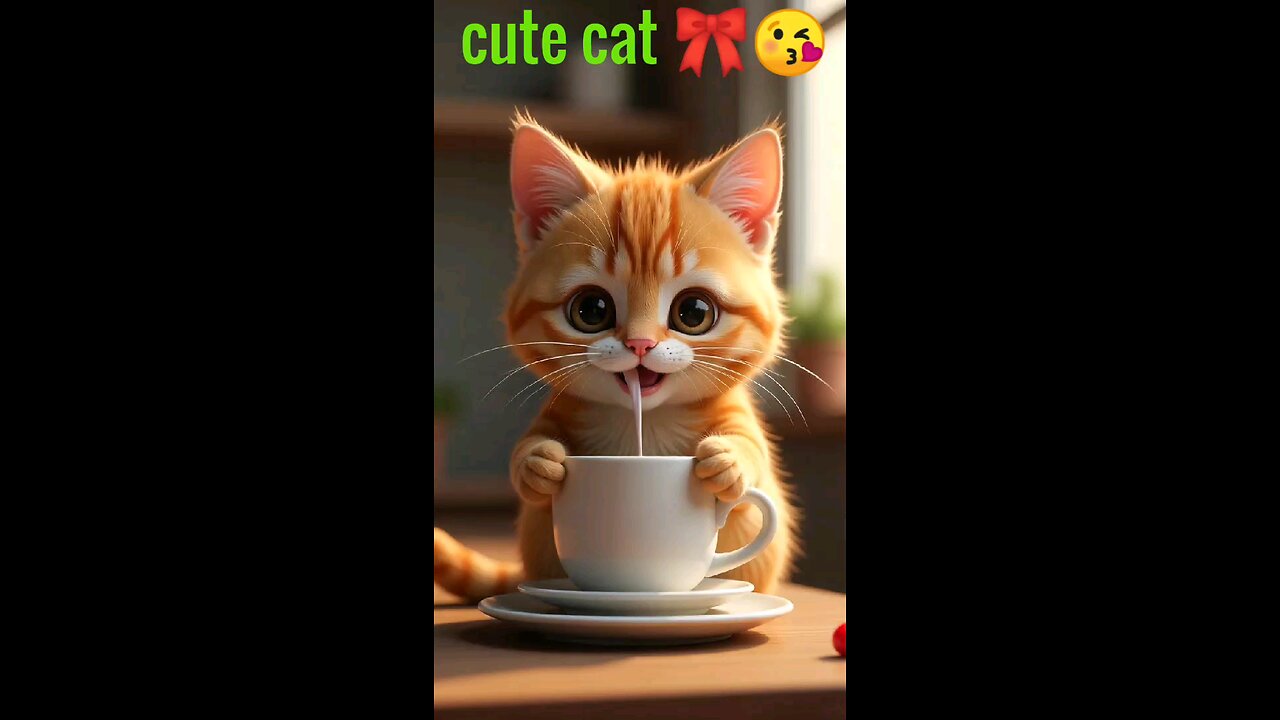 cute cat 🎀😘😘😘